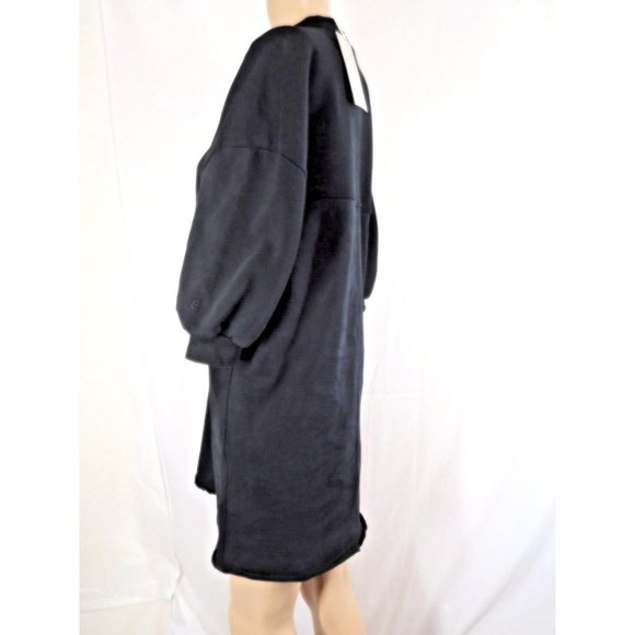 NEW Everlane Sweatshirt Dress Thick Material Women BLACK XXS NWT - Picture 5 of 9